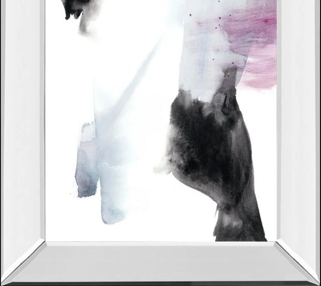 Classy Art Violet Bloom I by Jennifer Goldberger Mirror Framed Wall Art-1