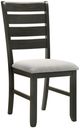 Crown Mark Bardstown Black/Light Gray Dining Side Chair-0
