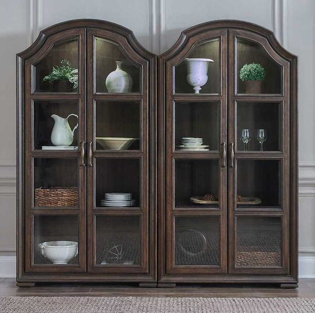 Liberty Furniture Provence Park 2-Piece Chateau Brown Display Cabinet Set-1