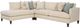 Craftmaster® Customizable CM Modern 39" Sectional-2