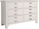 LM Co Home By Vaughan-Bassett Bungalow Home by Ben & Erin Napier Lattice 6-Drawer Double Dresser-0