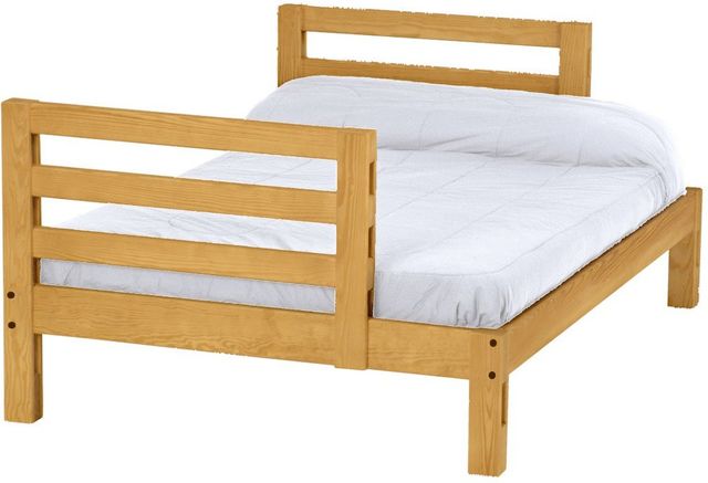 Crate Designs™ Furniture Classic Full XL Ladder End Lower Cutaway Youth Bunk Bed-0