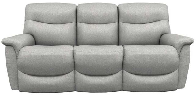 La-Z-Boy® James Dove Gray Power Reclining Sofa with Headrest and Lumbar-1