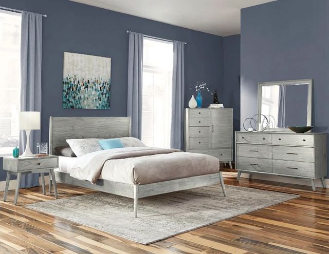 Sunny Designs™ American Modern Gray Eastern King Panel Bed-1