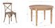 Linon Shiraz 5-Piece Gray/Natural Dining Set-2