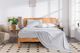 MLILY® Soft Washed 4-Piece Light Gray California King Sheet Set-3