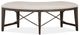 Magnussen Home® Westley Falls Graphite Curved Bench with Upholstered Seat-1