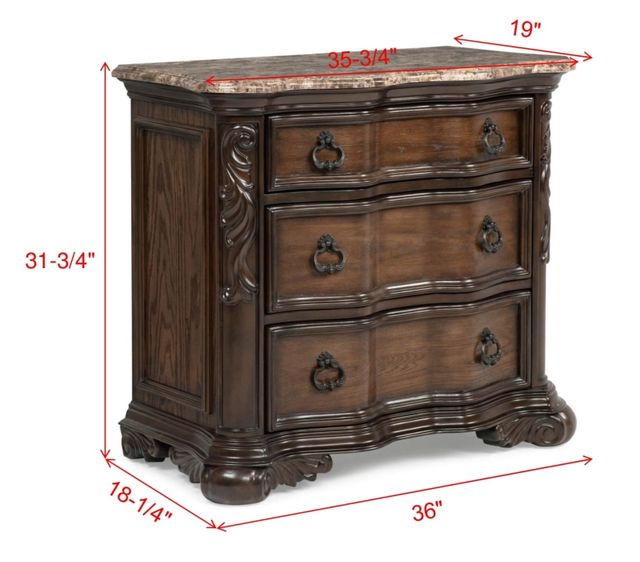 Crown Mark Ludwig Brown Nightstand-2