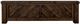 International Furniture Direct Dutton Lightly Distressed Brown King Platform Bed Footboard with Rails-0