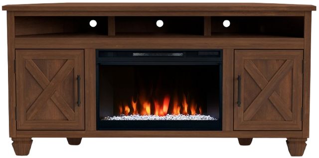 Legends Home Real Cozy Liberty Whiskey 64" Corner Fireplace Console-3