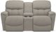 La-Z-Boy® Kipling Pewter Power Reclining Loveseat with Console-1