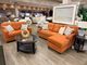 Decor-Rest® 2298 Sofa with Chaise - Mercedes Rust-1
