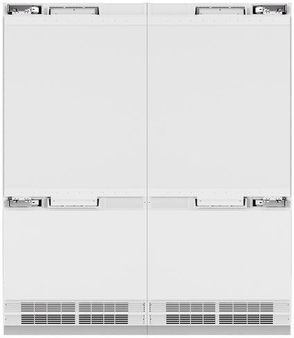 ZLINE Autograph Edition 72" 39.6 Cu. Ft. Panel Ready Built In French Door Refrigerator with Champagne Bronze Accents-3