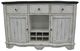 TEI Vintage Estates Antique White/Dark Knotty Oak Server-0