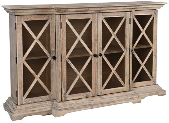 Jofran Inc. Carrington Bisque Small Breakfront Cabinet-0