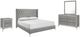 New Classic® Home Furnishings Huxley 4-Piece Gray Queen Panel Bedroom Set-0