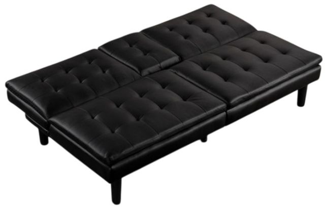 Furniture of America® Eidsberg Black Futon Sleeper Sofa-4