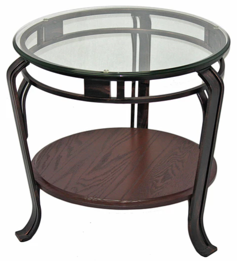 Forge Design Sevane Glass Top Podium with Shelf-0