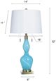 Stylecraft Shulen Blue/Gold Table Lamp-2