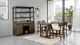 Furniture of America® Vellara 5-Piece Dark Walnut Wood Top Counter Table Set-1