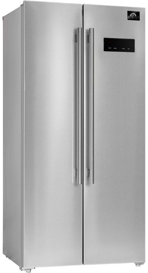 FORNO® Alta Qualita 33" 15.6 Cu. Ft. Stainless Steel Counter Depth Side-by-Side Refrigerator-2