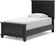 Signature Design by Ashley® Lanolee Black Twin Panel Bed-3