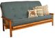 Kodiak Furniture Monterey Linen Aqua/Butternut Queen Futon with Mattress-0