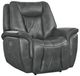 Corinthian Furniture Jordan Charcoal Power Headrest Recliner-0