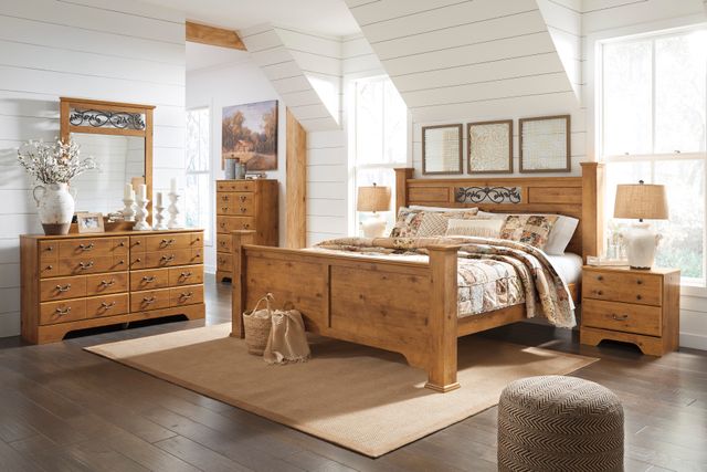 Signature Design by Ashley® Bittersweet 6-Piece Light Brown Queen Poster Bed Set-0