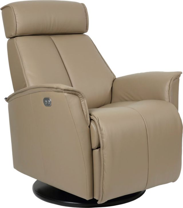 Fjords® Relax Venice Nougat Small Dual Motion Swivel Recliner-0