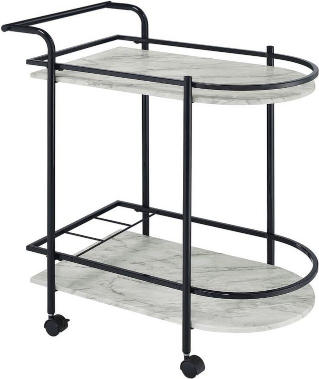 Coaster® Desiree Black Rack Bar Cart-0