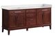 Furniture of America® Almeria Cherry/White Vanity Set-0