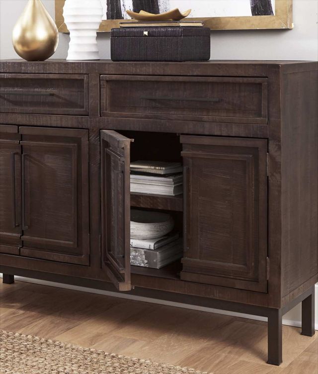 aspenhome® Zander Dark Brown 57" Highboy Console-1