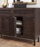 aspenhome® Zander Dark Brown 57" Highboy Console-1