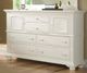 American Woodcrafters 6510 Cottage Traditions Clean White Cottage High Dresser-1