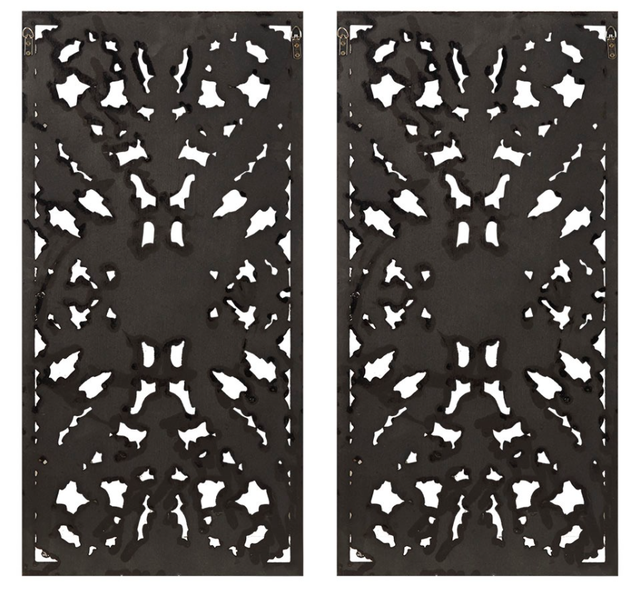 Olliix by Madison Park Botanical Panel 2 Piece Carved Wall Set-1