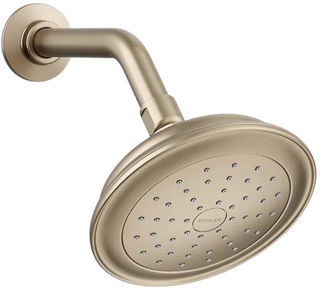 KOHLER® Artifacts® Vibrant Brushed Bronze 1.75 GPM Single-Function Showerhead-0