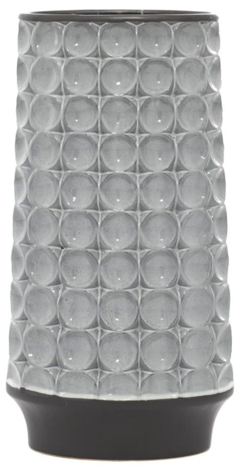 Deco Marche Silver 9" Ceramic Decorative Vase-0