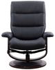 Parker House® Knight 2-Piece Black Swivel Chair and Ottoman Set-2
