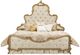 Michael Amini® Platine De Royale™ Antique Platinum/Champagne California King Upholstered Panel Bed-2