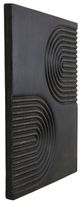 Moe's Home Collection Passages Washed Black Carved Wood Wall Art-0