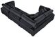 Homelegance® Traverse 4-Piece Black Modular Sectional-4