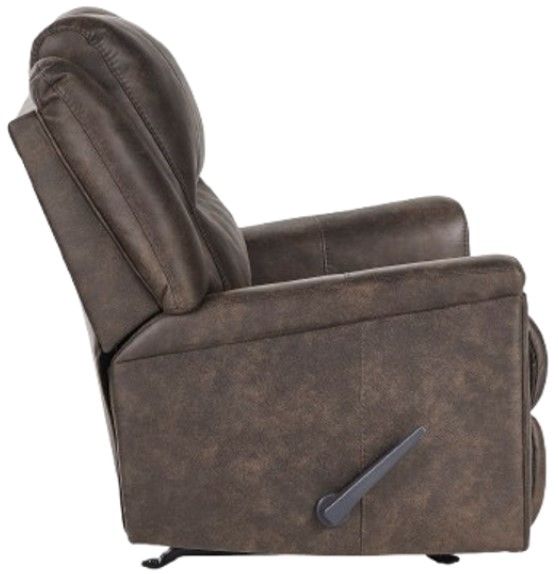 Signature Design by Ashley® Skymaker Walnut Manual Rocker Recliner-3