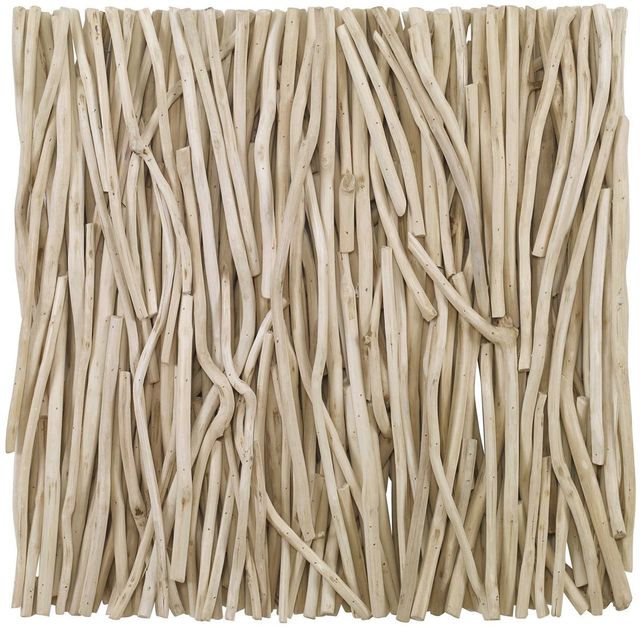 Uttermost® Gathered Teak Square Bleached Wood Wall Decor-0