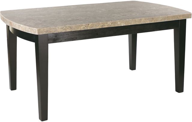 Homelegance® Cristo Dark Espresso Dining Table with Marble Top -0