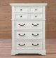 American Woodcrafters 7810 Stonebrook Distressed Antique White Chest-1