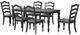 Liberty Furniture Magnolia Manor 7-Piece Antique Black/Weathered Bark Dining Table Set-0