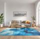 Nourison Home™ Color Splash Blue/Ivory 5'x7' Modern Area Rug-2