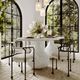 TOV Furniture Smooch White 87" Concrete Indoor/Outdoor Dining Table-1