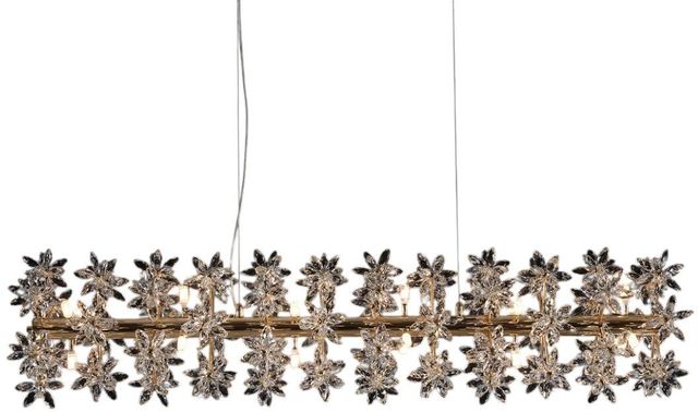 Michael Amini® Bouquet Gold 18-Light Drum Chandelier-0